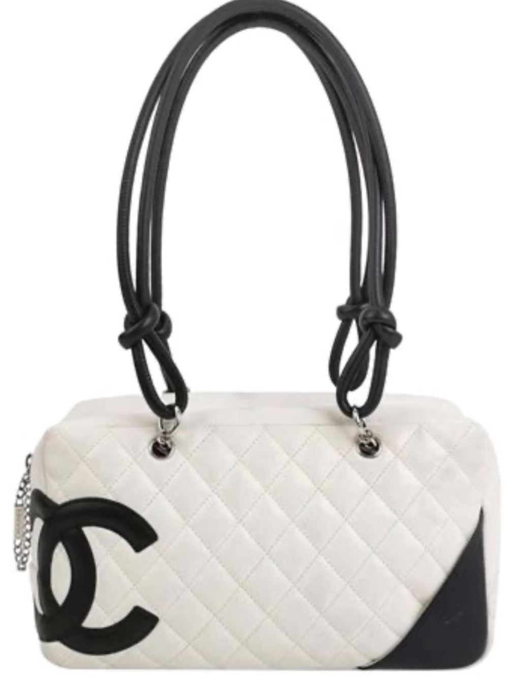 Chanel White cambon lambskin shoulder bag